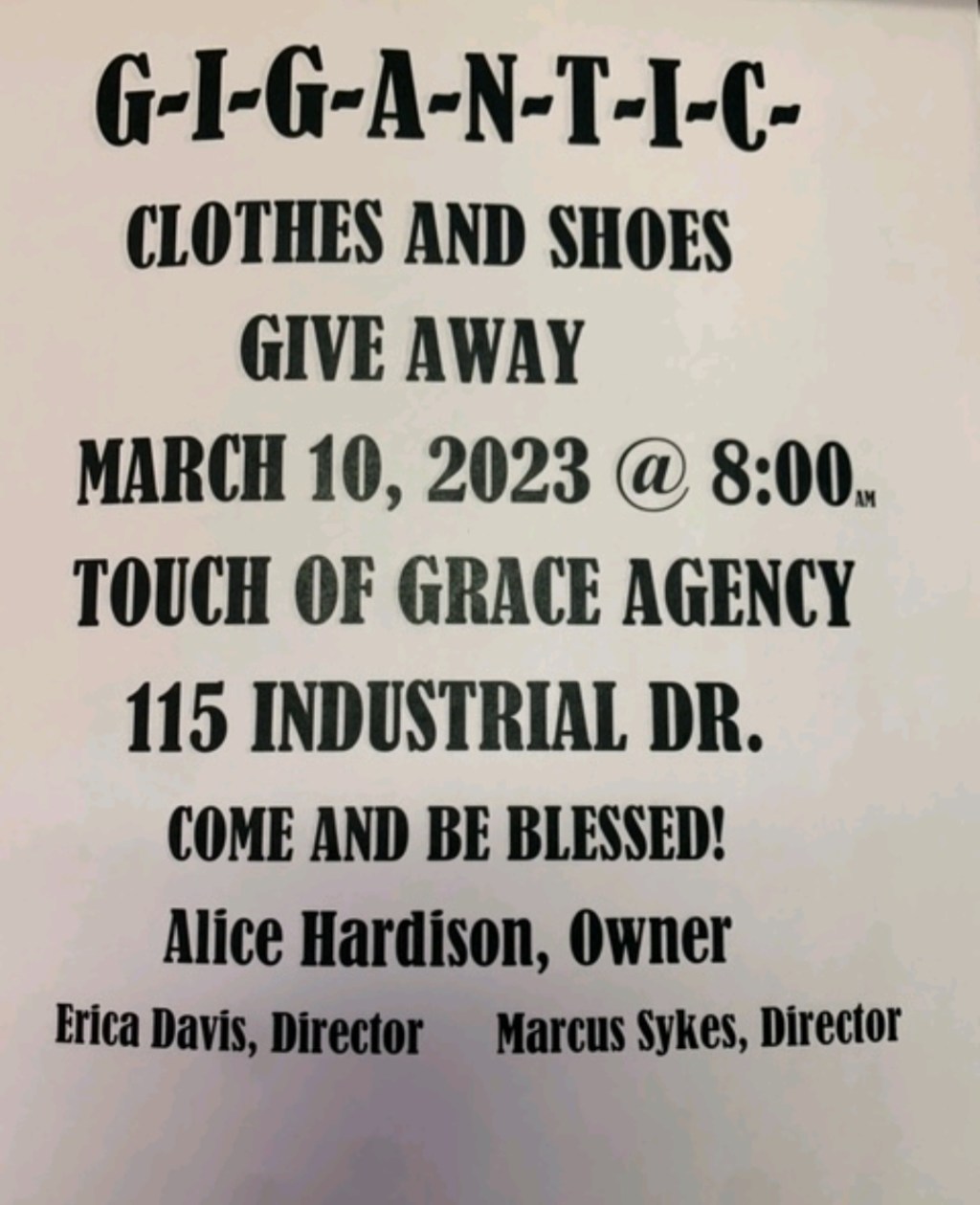 GIGANTIC CLOTHING and SHOES&nbsp;GIVEAWAY!!!