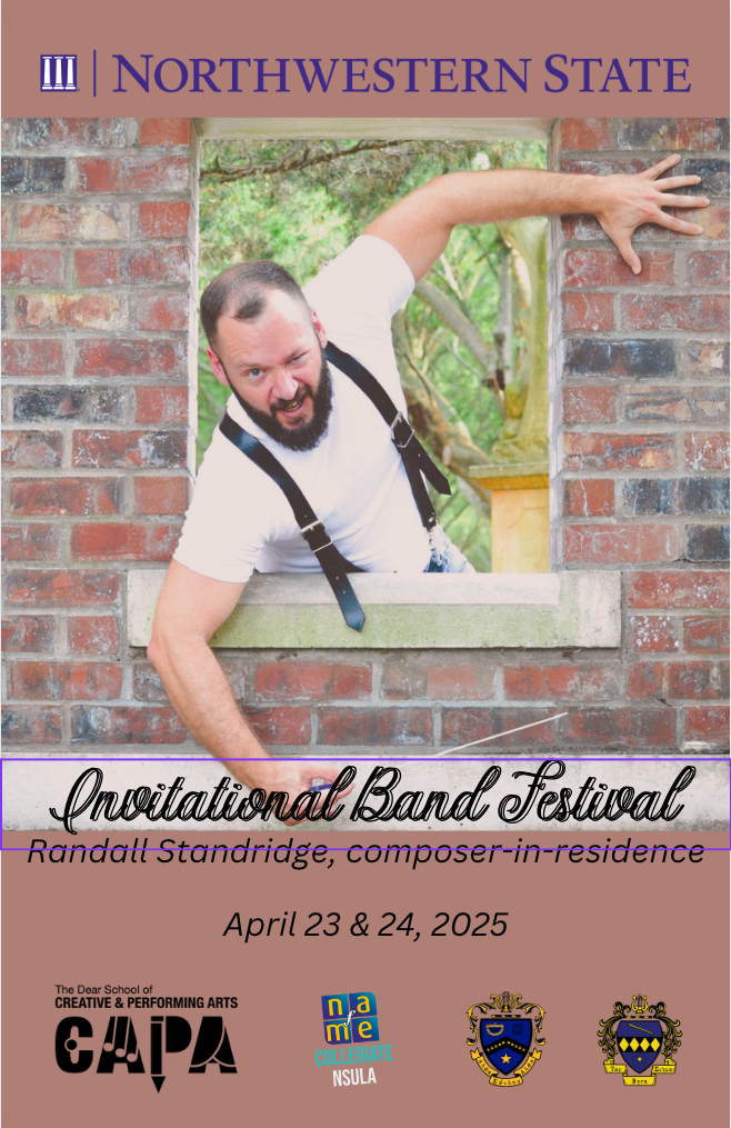 Northwestern State Bands Hosts Composer Randall Standridge and Five Regional&nbsp;Bands