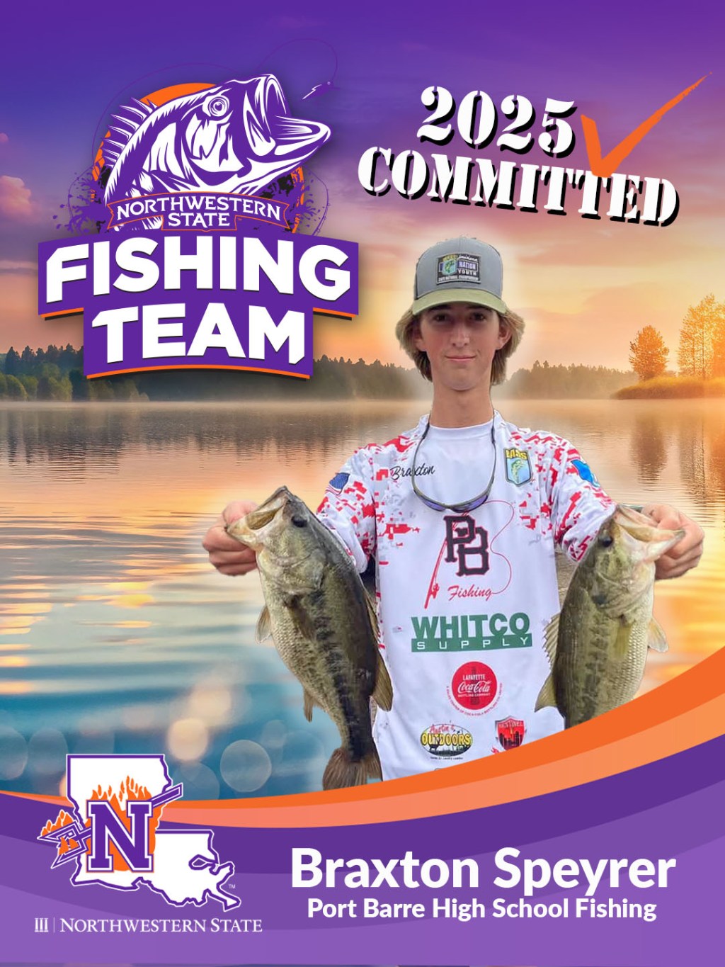 Angler Braxton Speyrer signs with Northwestern State Fishing&nbsp;Team