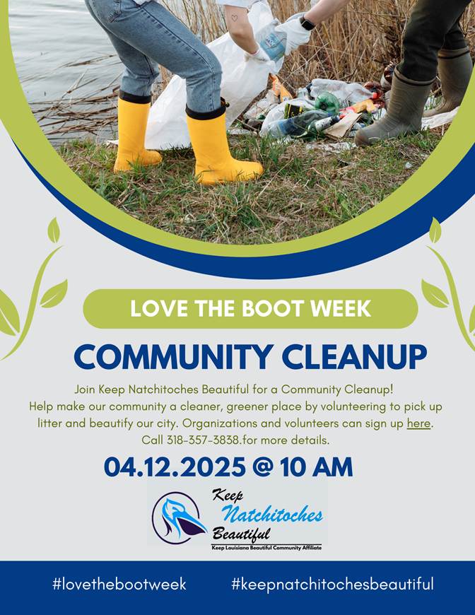 Love the Boot Week Cleanup Scheduled for Saturday, April 12 at 10&nbsp;AM