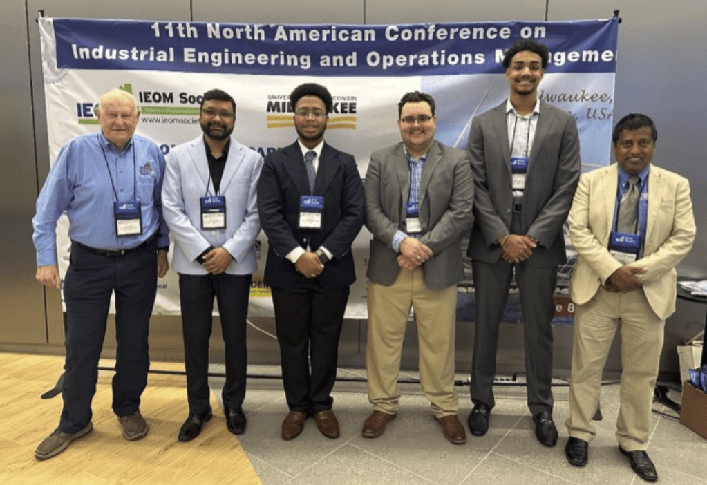 Recent graduates and students in NSU’s Department of Engineering Technology stand out at an international conference