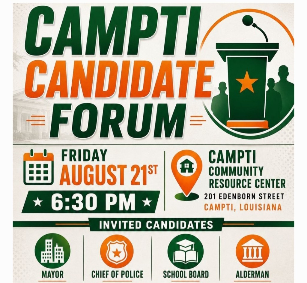 Campti Candidate Forum Set for Friday, August&nbsp;21